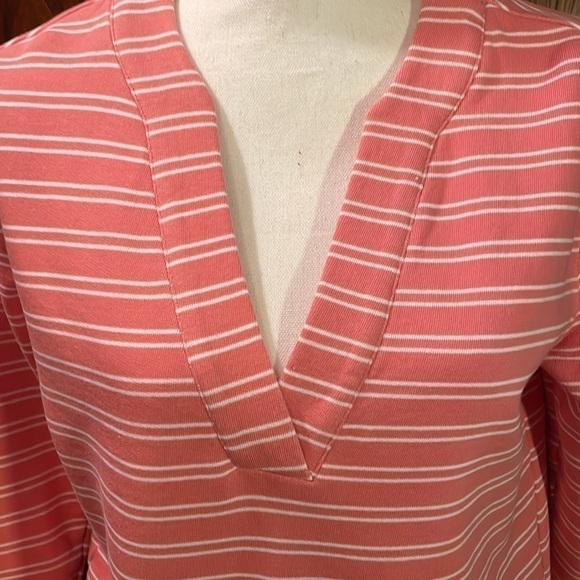 Haven Well Within Striped Cotton V-neck Sweatshirt - Picture 2 of 7